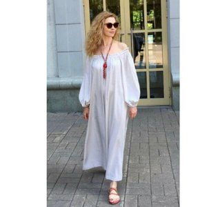 NWT H&M Off-the-shoulder Beige Dress